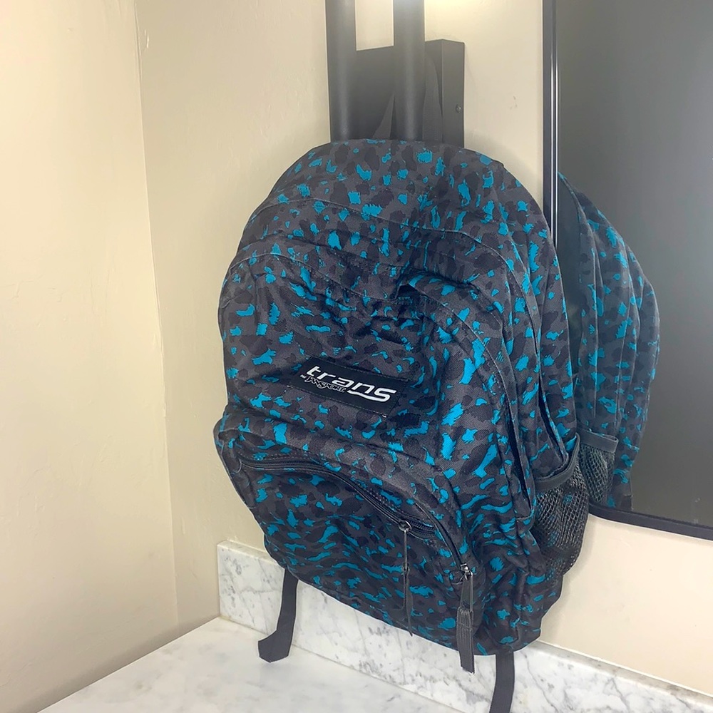 Trans by Jansport teal camo backpack
